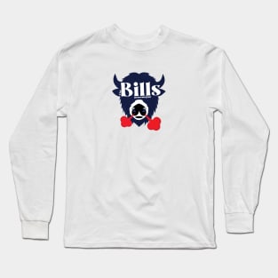 Bills Fans Only- blue Long Sleeve T-Shirt